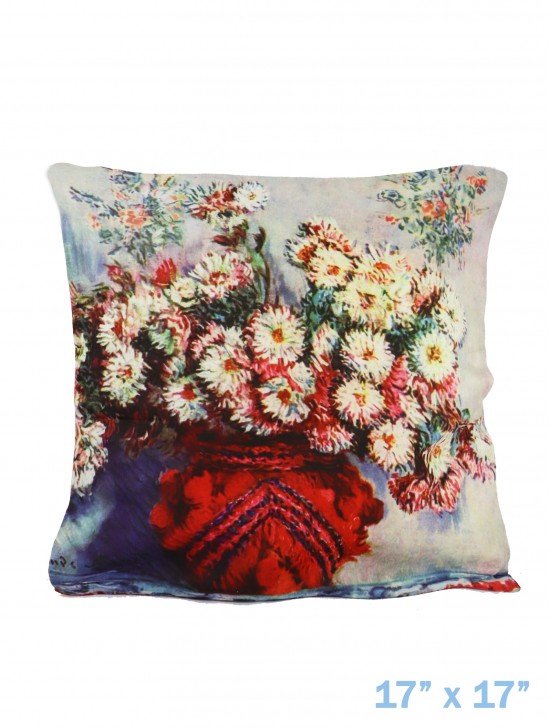 Oil Painting Design Printed Cushion W/ Filler
